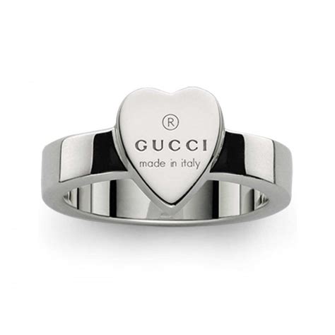 gucci rings on hand|Gucci Trademark Heart Ring .